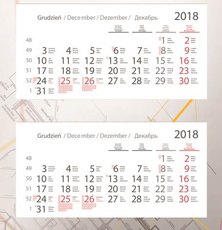Tripartite calendars for MPK