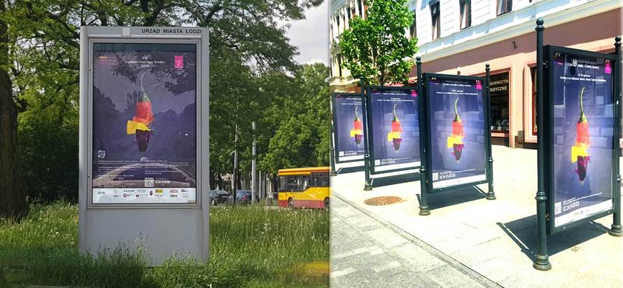An outdoor advertising for Good Tate Festival 2019 – Lodz, Poland